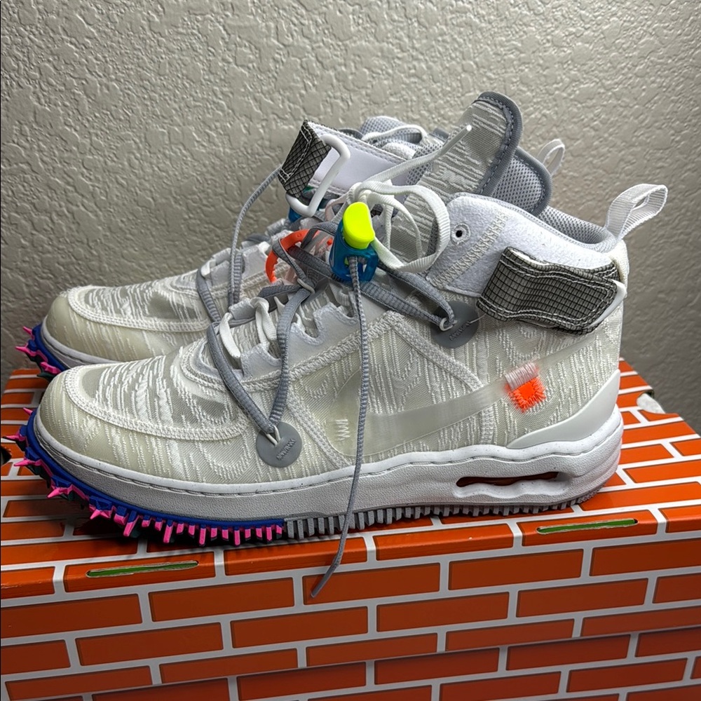 Mens Off-White c/o  Air Force Mid SP US size 9.5 - Picture 3 of 7